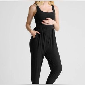 Beyond the Bump Black Jumpsuit